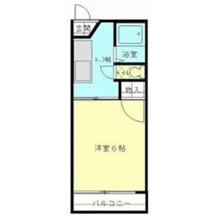 コーポエヌB【2階】の間取り