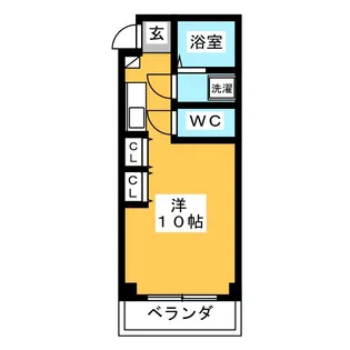 1Rの間取り画像