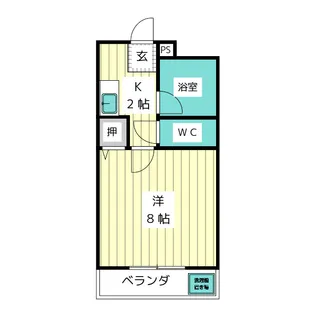 エクシードK【1階】の間取り
