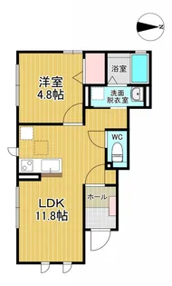 ル・ミエル【1階】の間取り