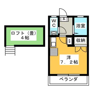 トゥインスター【1階】の間取り