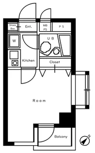 フェルテロアール祐天寺【5階】の間取り