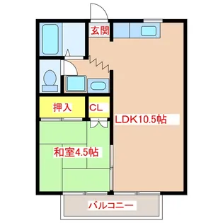 シェスタTOMO【2階】の間取り