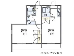レオパレス仙石【3階】の間取り