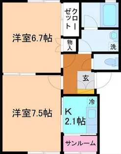 アミティエ【2階】の間取り