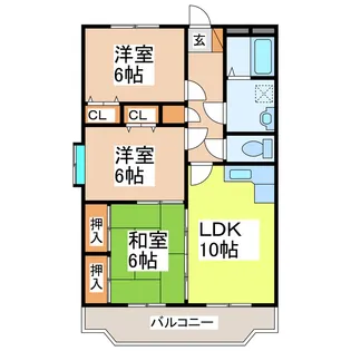 グランディール・Y【3階】の間取り