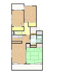 レジアタチカワ【4階】の間取り