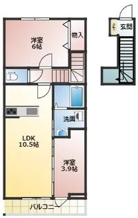 スーペリア【2階】の間取り