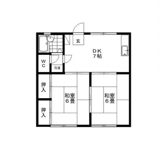 ハイツ峯宇【1階】の間取り