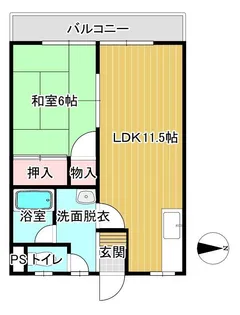 ドリームハイツ【2階】の間取り