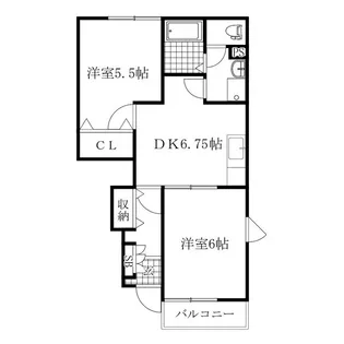 メゾンドール2【1階】の間取り