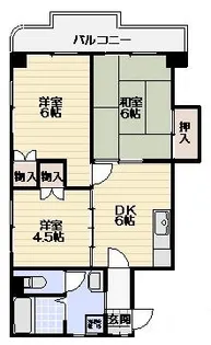 ソシアルハイツ【6階】の間取り