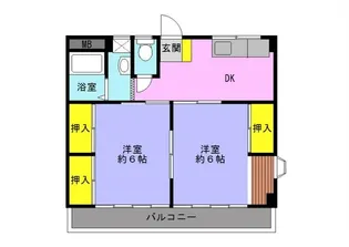 グリンデルハウス【2階】の間取り