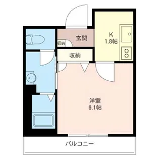 メイプルコート小杉【2階】の間取り