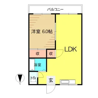 福島県郡山市富久山町福原字道ノ窪【アパート】の間取り
