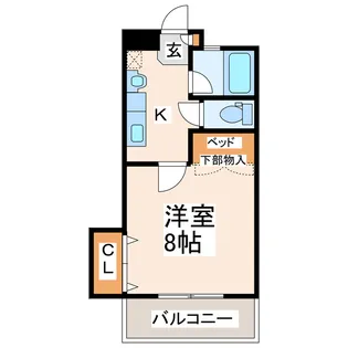 グローリーハイム【2階】の間取り