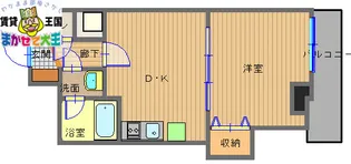 エススリーでじま【4階】の間取り