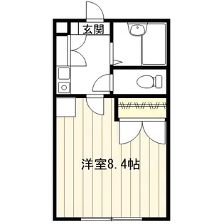 中里ハイツ【1階】の間取り