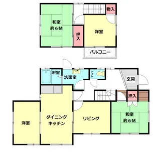 千葉県野田市日の出町【一戸建】の間取り