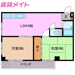 コーラルハイツ【2階】の間取り