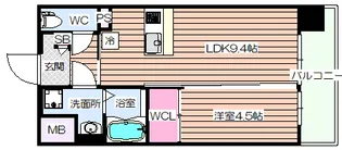 第22関根マンション【14階】の間取り