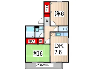 コンフォ-ル・M【2階】の間取り