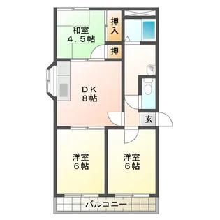 ベイシティ鈴鹿【2階】の間取り