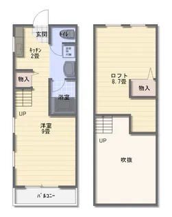 照波園フラット5【2階】の間取り