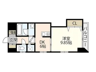 Tヴェッセル【4階】の間取り