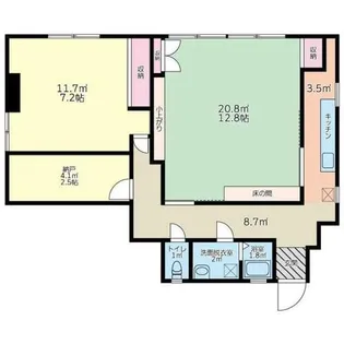 野口ビル【2階】の間取り