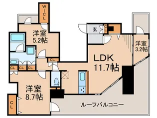 オージュShibuya【4階】の間取り