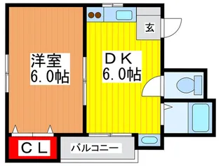 コ-エ-ハイム【3階】の間取り