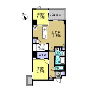 ラリュール【5階】の間取り