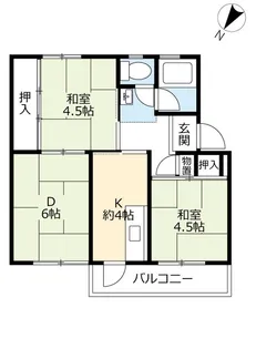 UR岩成台【4階】の間取り