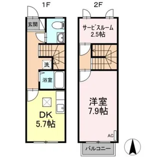 ピュアハイツ【2階】の間取り