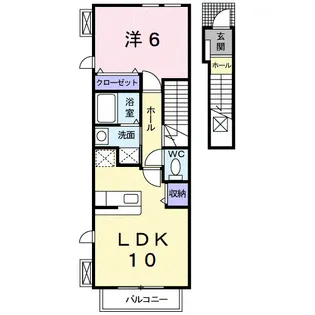 ウェリナ【2階】の間取り