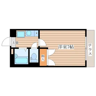 パークハイムI【1階】の間取り