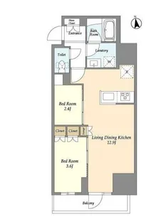 グランカーサ船堀I【4階】の間取り