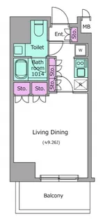 東京都杉並区堀ノ内1【マンション】の間取り