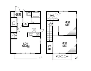 埼玉県新座市新堀2【アパート】の間取り