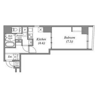 オーパスホームズ八丁堀【3階】の間取り