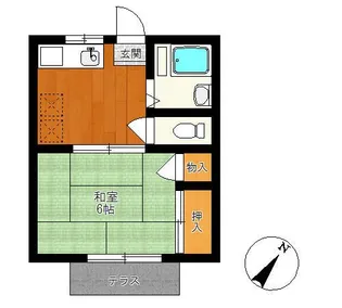 鵠沼レジデンス【1階】の間取り