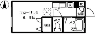 エステートフジ【1階】の間取り