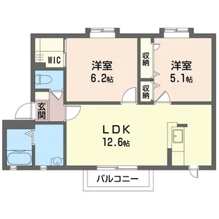 コート・マウンテンB【1階】の間取り