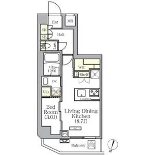 ARKMARK世田谷砧【2階】の間取り
