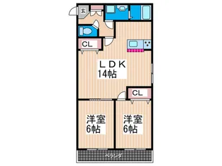 平稲ビル【3階】の間取り