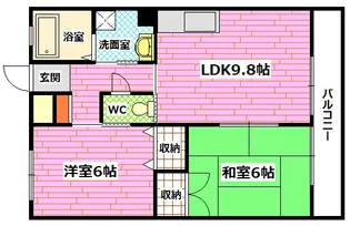 エスペラント岡田【3階】の間取り