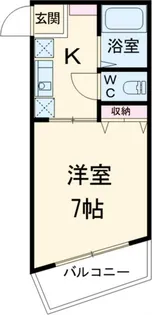 カーサクラウン谷保【2階】の間取り