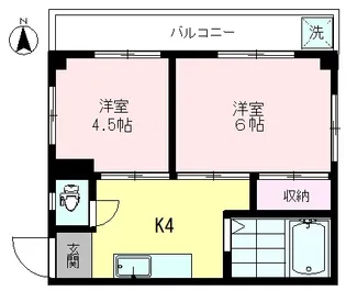 コーポ二幸【2階】の間取り
