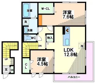 東京都国分寺市本町3【アパート】の間取り